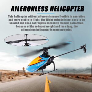 GoolRC C129 RC Helicopter for Adults and Kids, 4 Channel 2.4Ghz Remote Control Helicopter with 6-Axis Gyro, Aileronless RC Aircraft with Altitude Hold and 3 Batteries (Blue)