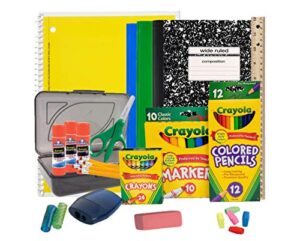 back to school supplies bundle for elementary grades k-5 - school supply kit | back to school essentials - 32 pieces