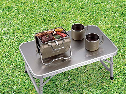 Captain Stag UG-79 Barbecue Stove, Grill, V-Shaped, Tabletop Grill, B6 Type, Khaki, Monte