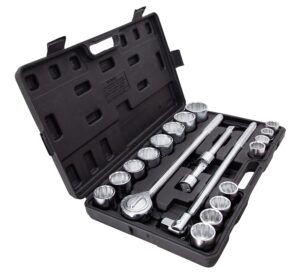 easy life products 21-pieces 3/4" inch drive socket wrench with carry case