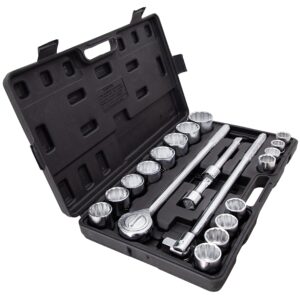 EASY LIFE PRODUCTS 21-pieces 3/4" inch Drive Socket Wrench with Carry Case