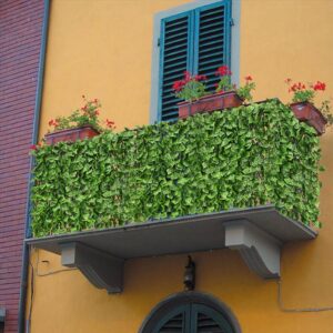 Expandable Fence Privacy Screen for Balcony Patio Outdoor,Decorative Faux Ivy Fencing Panel,Artificial Hedges (Single Sided Leaves)…2