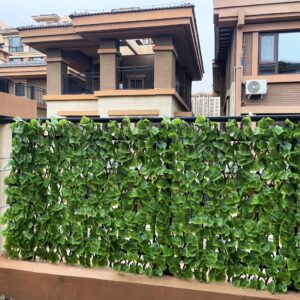 Expandable Fence Privacy Screen for Balcony Patio Outdoor,Decorative Faux Ivy Fencing Panel,Artificial Hedges (Single Sided Leaves)…2