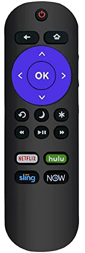 Universal Remote Control Compatible with All Hisense-Roku TV & Sharp-Roku TV Remote, No Setup Required