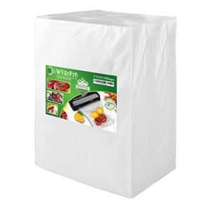 WVacFre 100 Gallon Size11x16Inch Vacuum Sealer Freezer Bags with Commercial Grade,BPA Free,Heavy Duty,Great for Food Vac Storage or Sous Vide Cooking