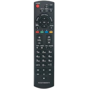 N2QAYB000570 Replacement Remote fit for Panasonic TV TC-L32C3S TC-L42E30 TC-L42U30 TC-P4232C TC-P42S30 TC-P46S30 TC-P46ST30 TC-L32E3 TC-L32X30 TC-L37E3 TC-L37U3 TC-P50X3 TC-P60S30 TC-L42E3 TC-P42X3