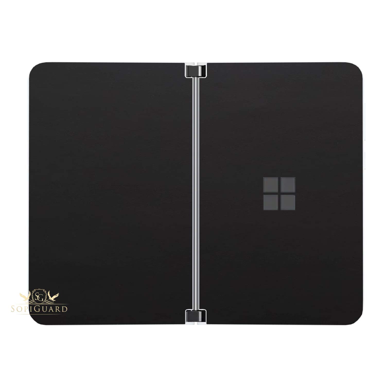 SopiGuard Sticker for Surface Duo Phone Edge-to-Edge Precision Vinyl Skin Wrap (Matte Black)