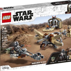 LEGO Star Wars: The Mandalorian Trouble on Tatooine 75299 Awesome Toy Building Kit for Kids Featuring The Child, New 2021 (277 Pieces)