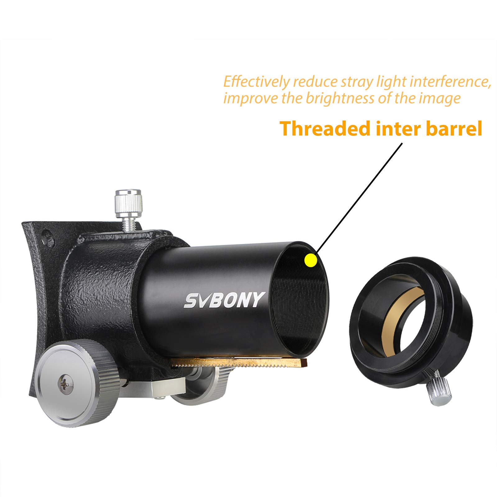 SVBONY SV181 Rack and Pinion Focuser, 1.25 inch, Newtonian Reflector Focuser for Newtonian Reflector Telescope