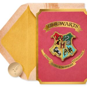 Papyrus Harry Potter Blank Card (Hogwarts Patch)