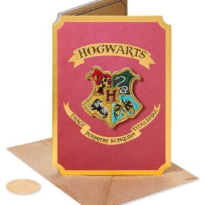 Papyrus Harry Potter Blank Card (Hogwarts Patch)