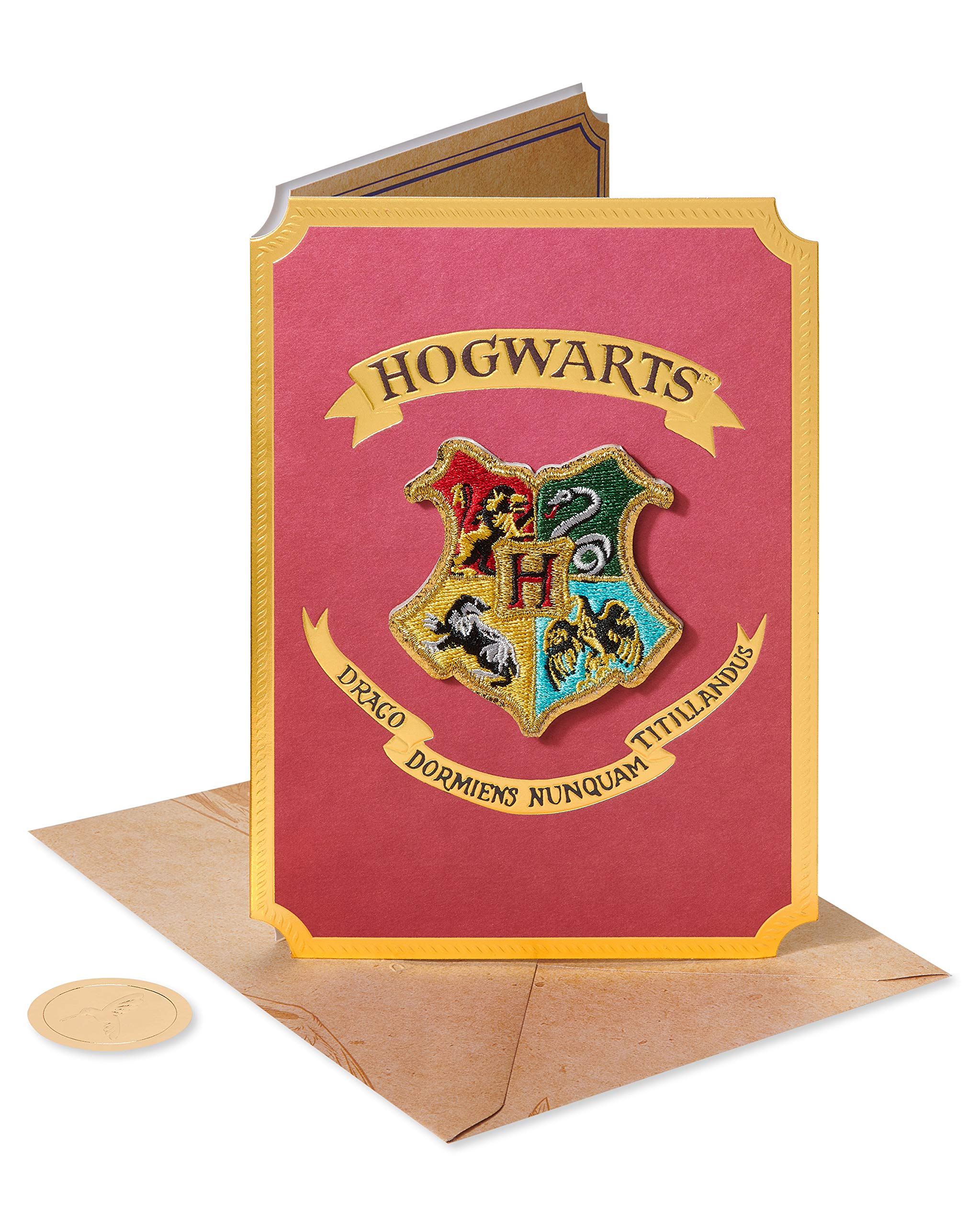 Papyrus Harry Potter Blank Card (Hogwarts Patch)