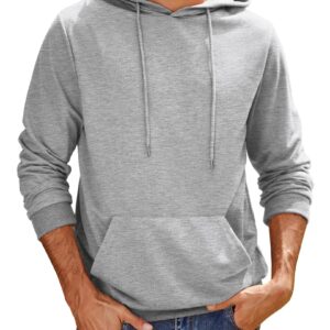 COOFANDY Men Casual Hooded Long Sleeve Sweatshirt Lightweight Pullover Hoodied