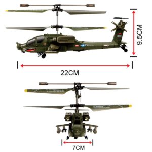 POCO DIVO Apache AH-64 Helicopter RC Flight Infrared 3CH AH64 S109 Gyro Military Aircraft Model S109G