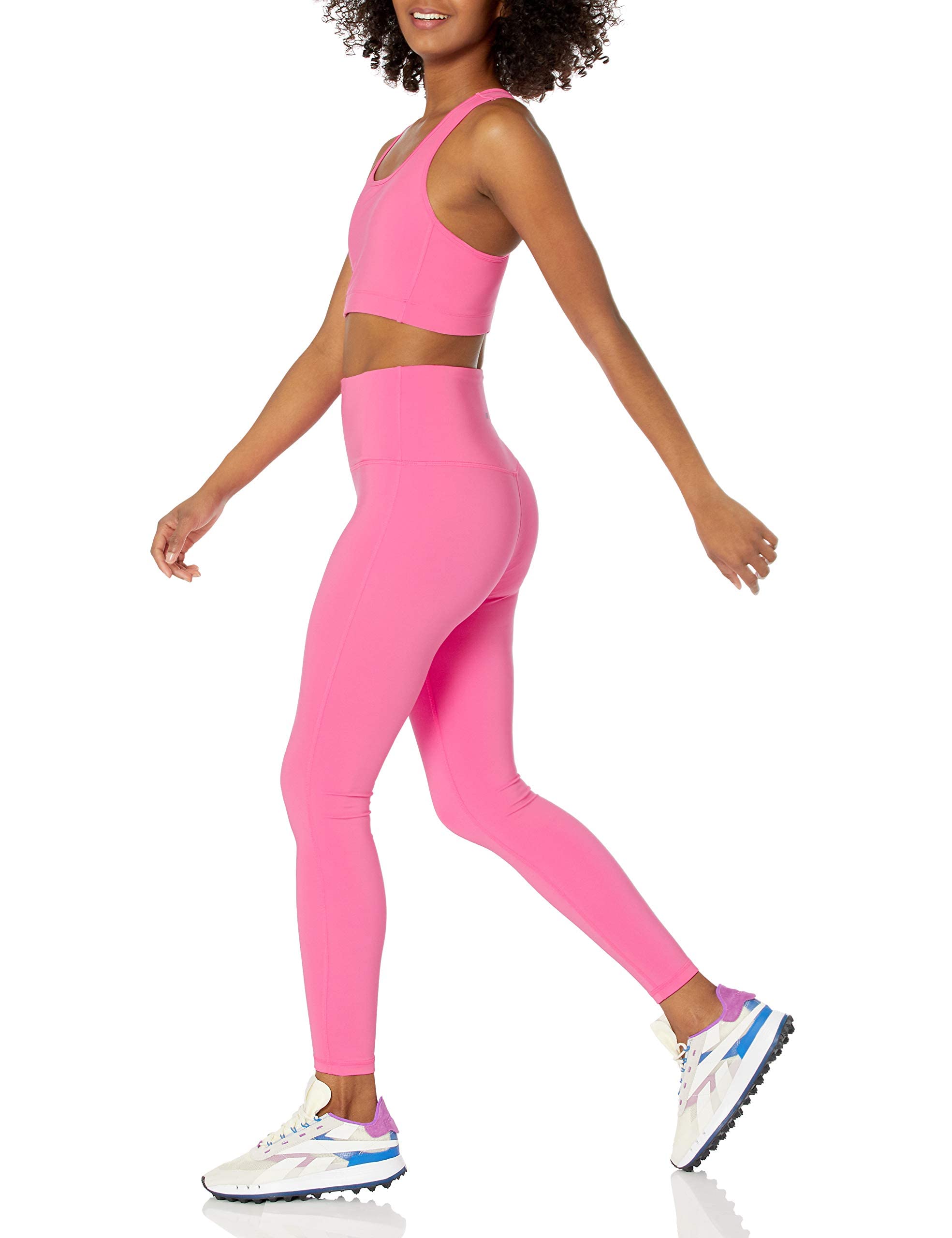 Amazon Essentials Women's Active Sculpt High-Rise Full-Length Legging (Available in Plus Size), Bright Pink, Medium