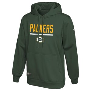 new era nfl men's safety fleece pullover hoodie, green bay packers x-large