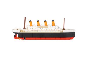 brick loot titanic building blocks mid-sized set, toy ship model kit, building bricks sets for adults or kids 6 year old +, home decor, quality blocks compatible with lego & major brands, 217 pieces