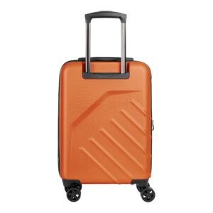 Swiss Mobility LGA Collection Hard Shell Spinner Carry On Luggage for Airplanes, Rolling Suitcase with 360-Degree Spinner Wheels, Retractable Handle, Airline Approved, 20 Inch, Orange