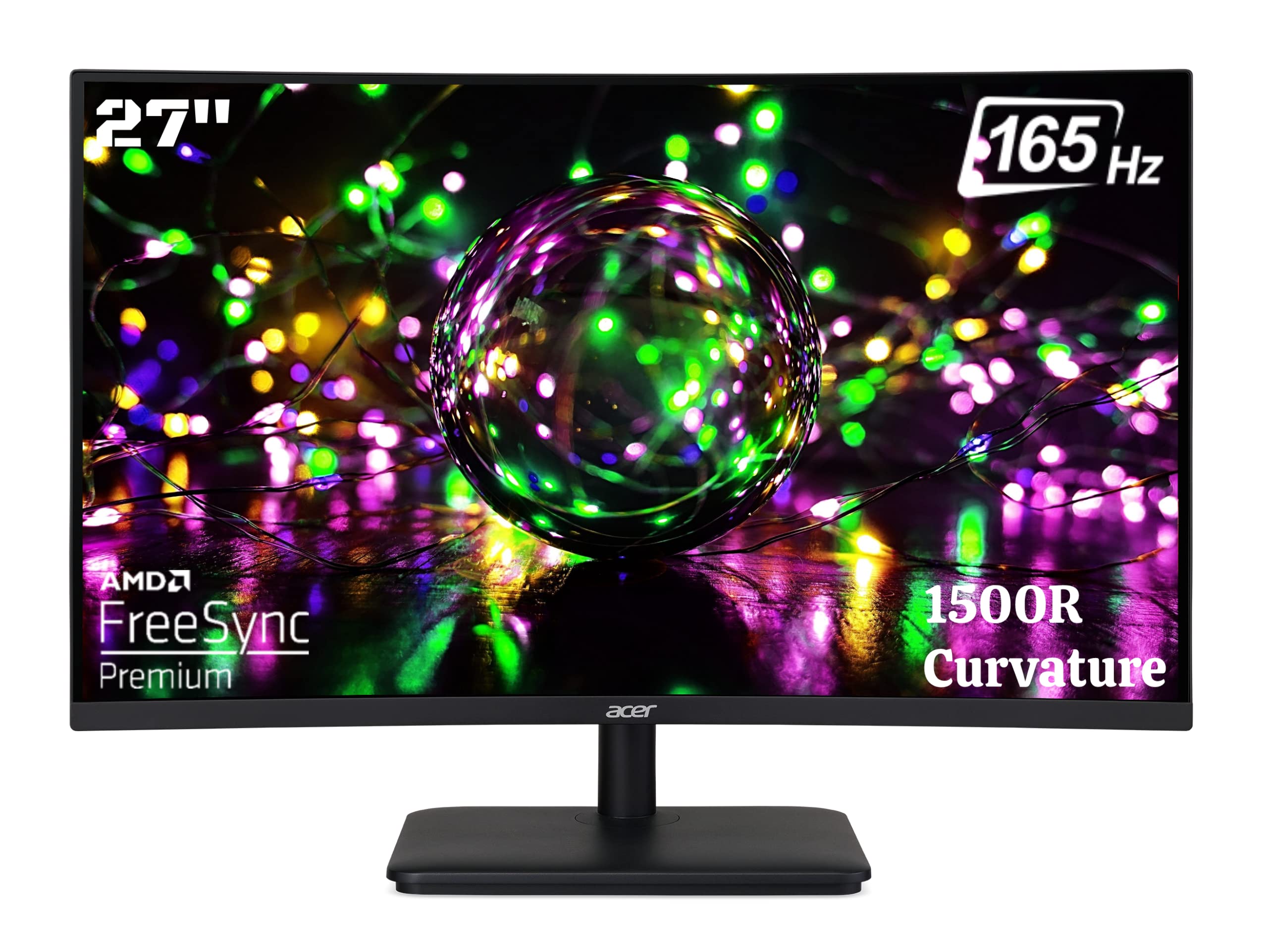 Acer ED270R 27 Inch Full HD Curved Gaming Monitor with 165Hz Refresh Rate I AMD FreeSync I 2 X HDMI 1 X Display Port