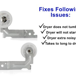 Dryer Idler Pulley DC93-00634a -(Fixes No Spin) Exact Compatible with Samsung DC97-07509b AP4373659 AP6038887 AP4213616 PS4216837 PS11771601 4455850, By DR Quality Parts