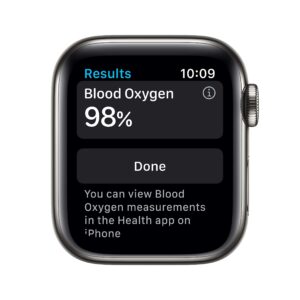 Apple Watch Series 6 (GPS + Cellular, 40mm) - Graphite Stainless Steel Case with Black Sport Band (Renewed)