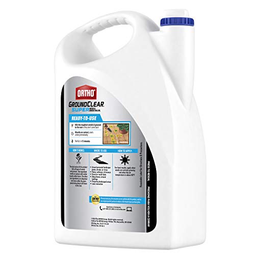 Ortho GroundClear Super Weed & Grass Killer1: Refill, Fast-Acting, See Results in Hours, For Patios and Landscaped Areas, 1 gal.