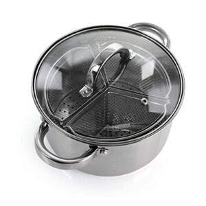 Oster Dutch Oven, Stainless Steel, 4 QT, with Lid and 3 section dividers, Gibson, Sangerfield, 128612.05