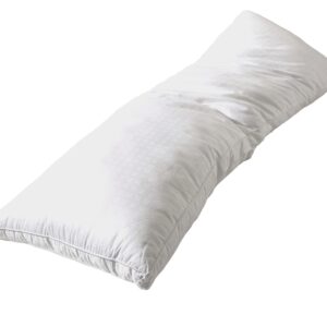 maxi body pillows for sleeping 100% cotton shell, down alternative fiber fill, only quality fabrics used and breathable cooling body pillow 20x55