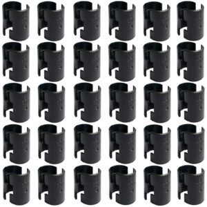 Wire Shelf Clips Shelving Sleeves - 60 Pack Shelf Lock Clips for 1" Post- Shelving Sleeves Replacements for Wire Shelving System