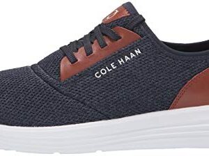 Cole Haan mens Grandsport Journey Knit Sneaker, Navy Ink/Woodbury/Optic White, 11 US