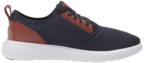 Cole Haan mens Grandsport Journey Knit Sneaker, Navy Ink/Woodbury/Optic White, 10 US