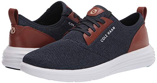 Cole Haan mens Grandsport Journey Knit Sneaker, Navy Ink/Woodbury/Optic White, 10 US