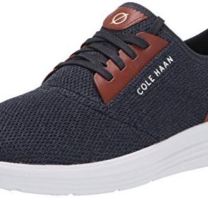 Cole Haan mens Grandsport Journey Knit Sneaker, Navy Ink/Woodbury/Optic White, 10 US