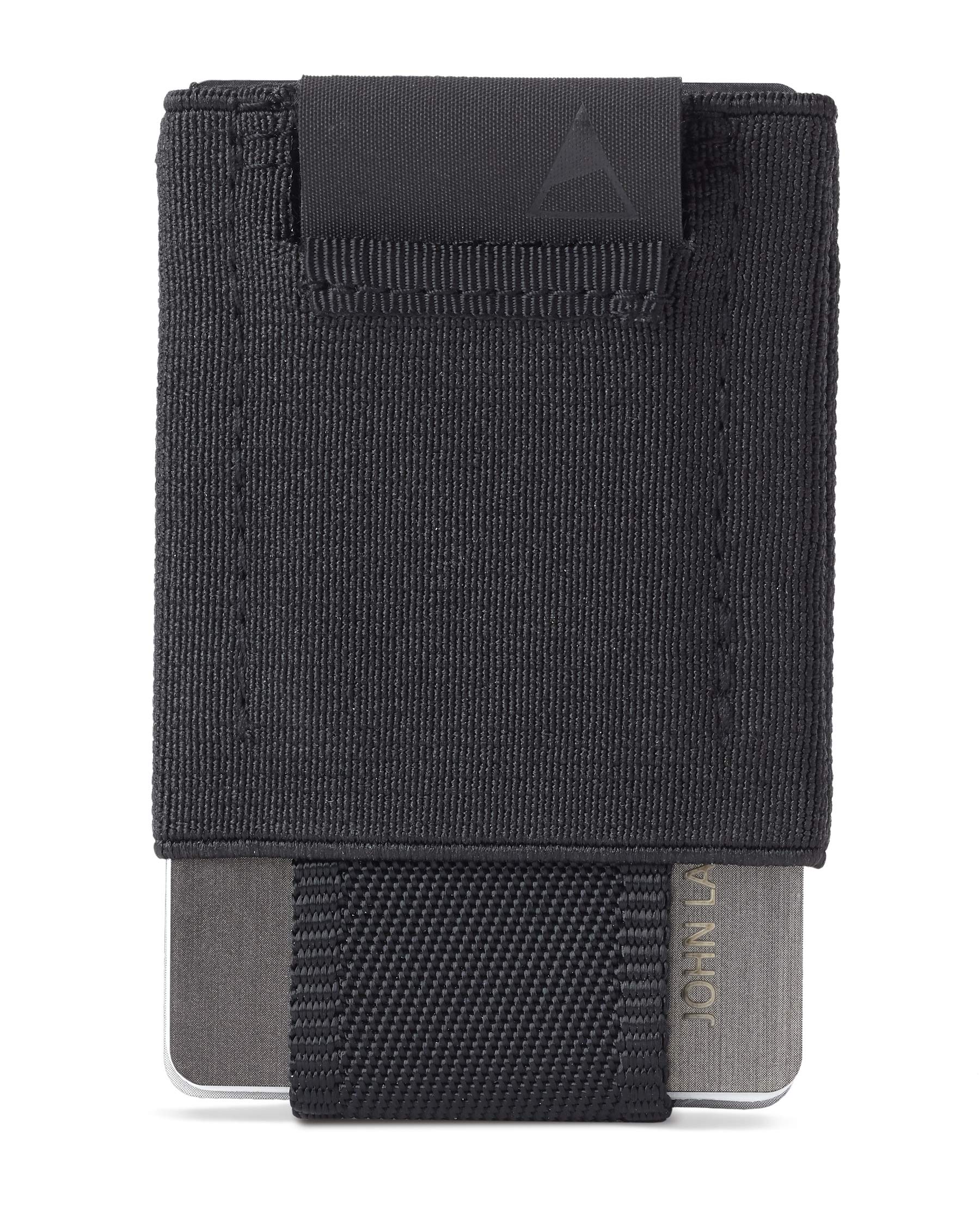 NOMATIC Minimalistic Wallet for Men and Women - Slim Wallet Fits In Front Pocket - Holds 4-15 Cards - Hidden Cash Holder and Key Holder Pocket (Black)