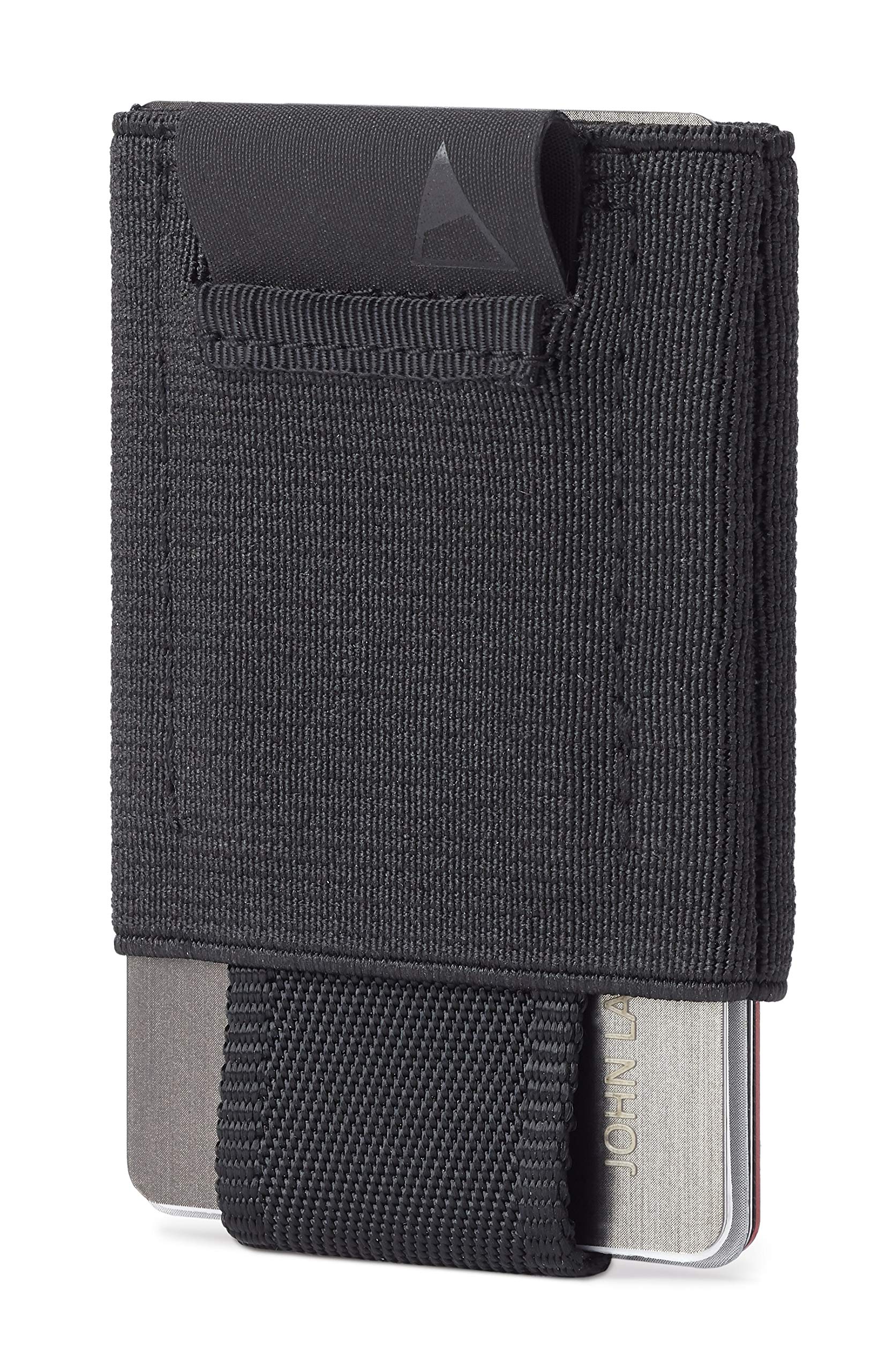 NOMATIC Minimalistic Wallet for Men and Women - Slim Wallet Fits In Front Pocket - Holds 4-15 Cards - Hidden Cash Holder and Key Holder Pocket (Black)