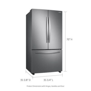 SAMSUNG RF28T5001SR 28 cu. ft. Large Capacity 3-Door French Door Refrigerator in Stainless Steel