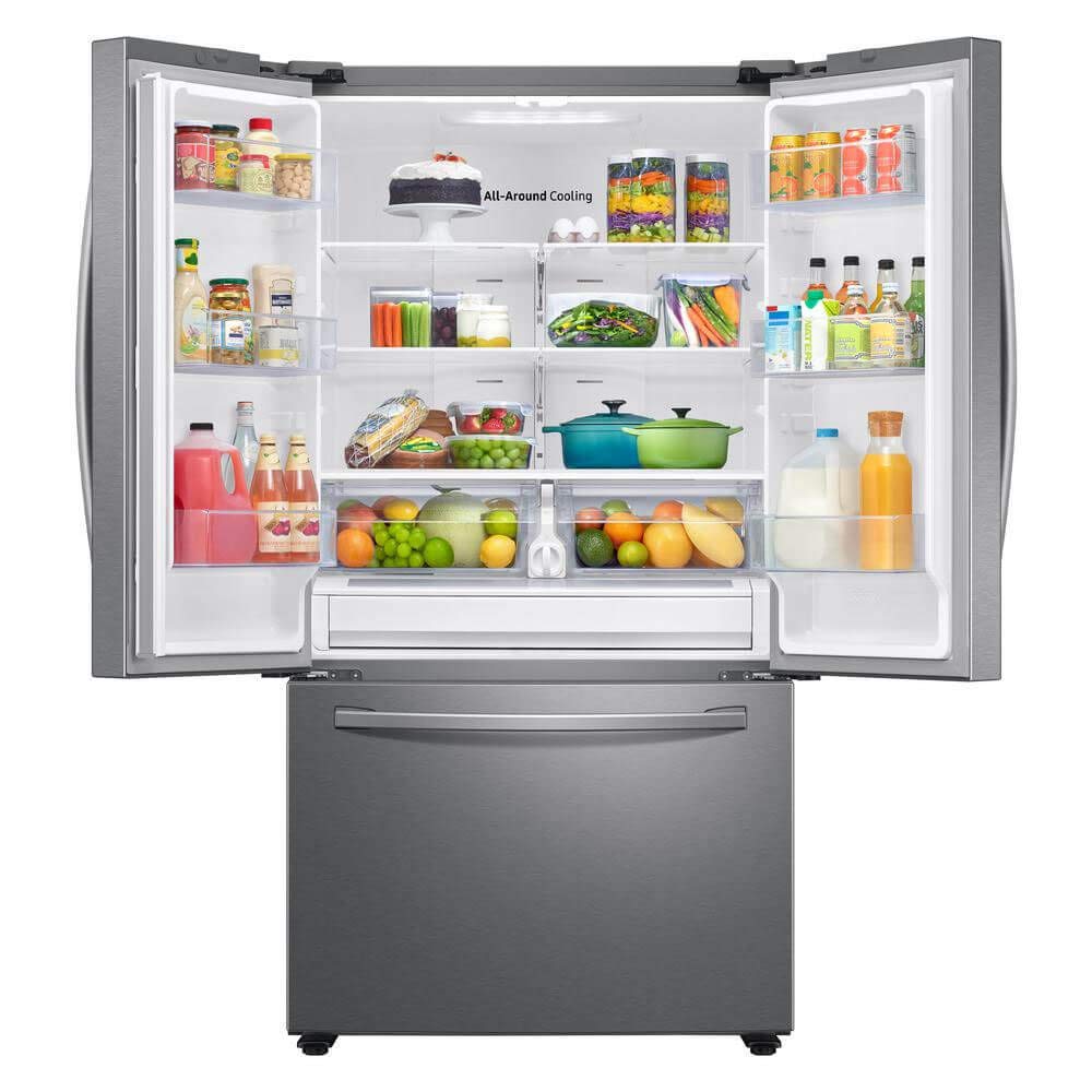 SAMSUNG RF28T5001SR 28 cu. ft. Large Capacity 3-Door French Door Refrigerator in Stainless Steel