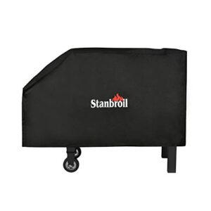 stanbroil 28" griddle cover for blackstone 2 burner grills, 600d heavy duty waterproof anti-uv canvas flat top bbq cover for blackstone 28" outdoor cooking gas grill griddle