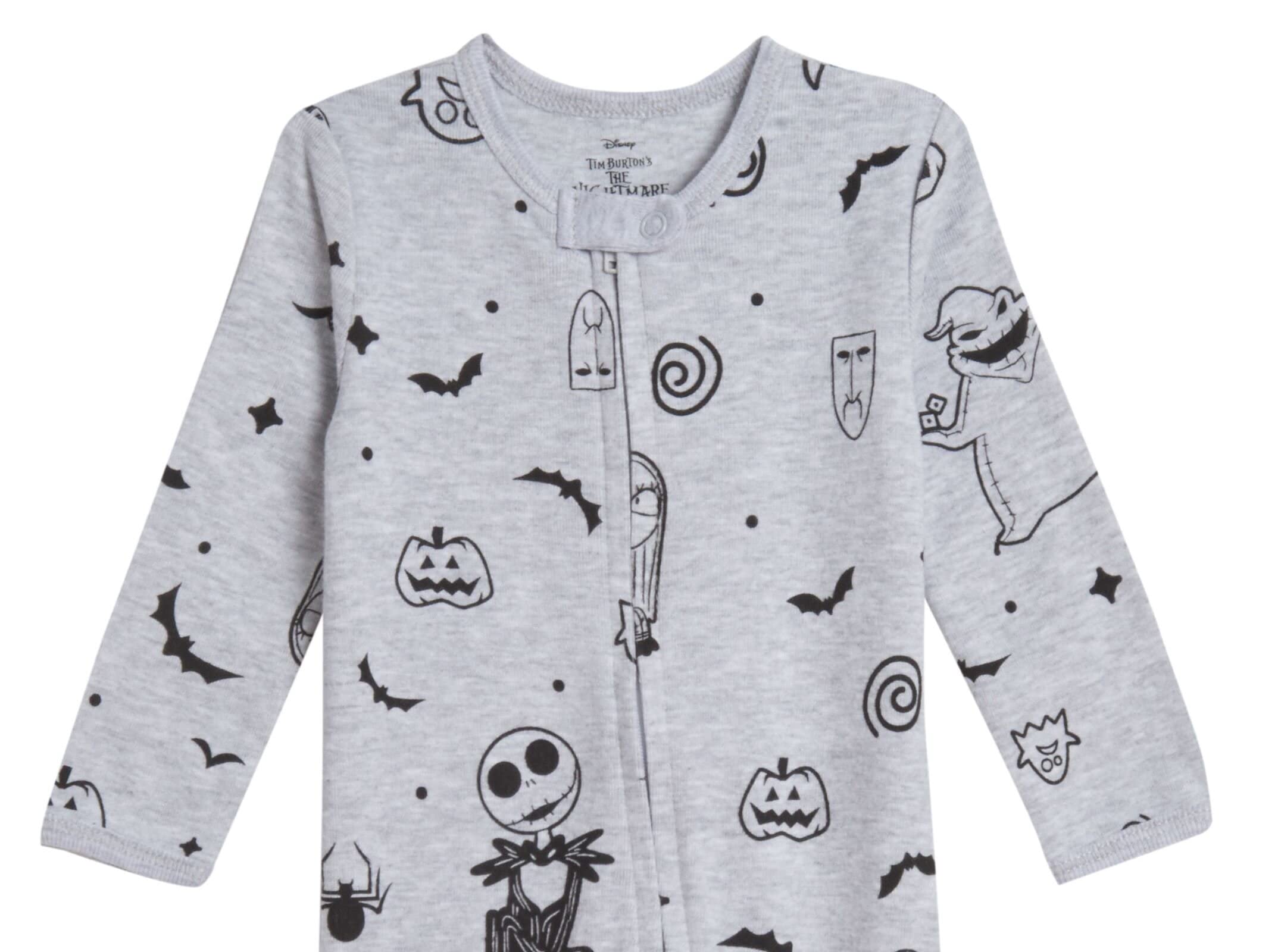 Disney Nightmare Before Christmas Newborn Baby Boys Footed Coverall Newborn