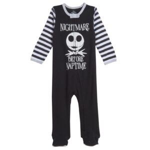 Disney Nightmare Before Christmas Newborn Baby Boys Footed Coverall Newborn