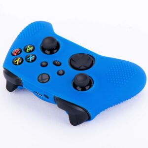 YoRHa Silicone Cover Skin Case for Xbox Series X/S Controller x 1(Blue) with Thumb Grips x 10