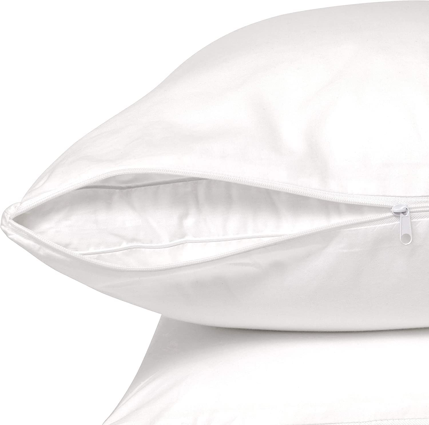 Micropuff Body Size (20 X 55) Pillow Protectors with Zipper - 2 Pack - Soft and Breatheable Hypoallergenic Pillow Cover. Pillowcase Protects Against Stains, Spills, and Perspiration.