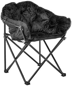 urban shop sherpa club chair, black 31.8d x 28.7w x 35.4h in