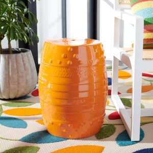 Safavieh Home Collection Frisco Orange Ceramic Decorative Garden Stool ACS5210A