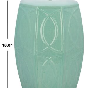 Safavieh Home Collection Kameko Blue Ceramic Decorative Garden Stool ACS5205A