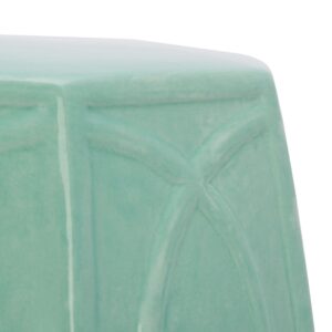 Safavieh Home Collection Kameko Blue Ceramic Decorative Garden Stool ACS5205A