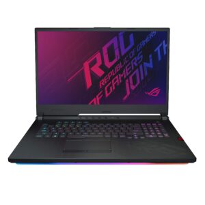 asus rog strix hero iii gaming laptop 17.3 type fhd nvidia geforce rtx 2070 intel core i7-9750h 16gb ddr4 512gb pcie nvme ssd per-key rgb kb windows 10 pro model g731gw-xb74 (renewed)