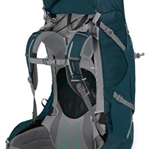 Osprey Ariel Plus 60L Women's Backpacking Backpack, Night Jungle Blue, WXS/S