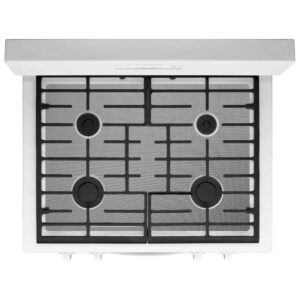 FireFly Home Stove Top Protector for Whirlpool Gas Range Stove, Custom Fit Ultra Thin Reusable Burner Splatter Spill Guard Protective Cover Liner in Silver - WFG320M0BB