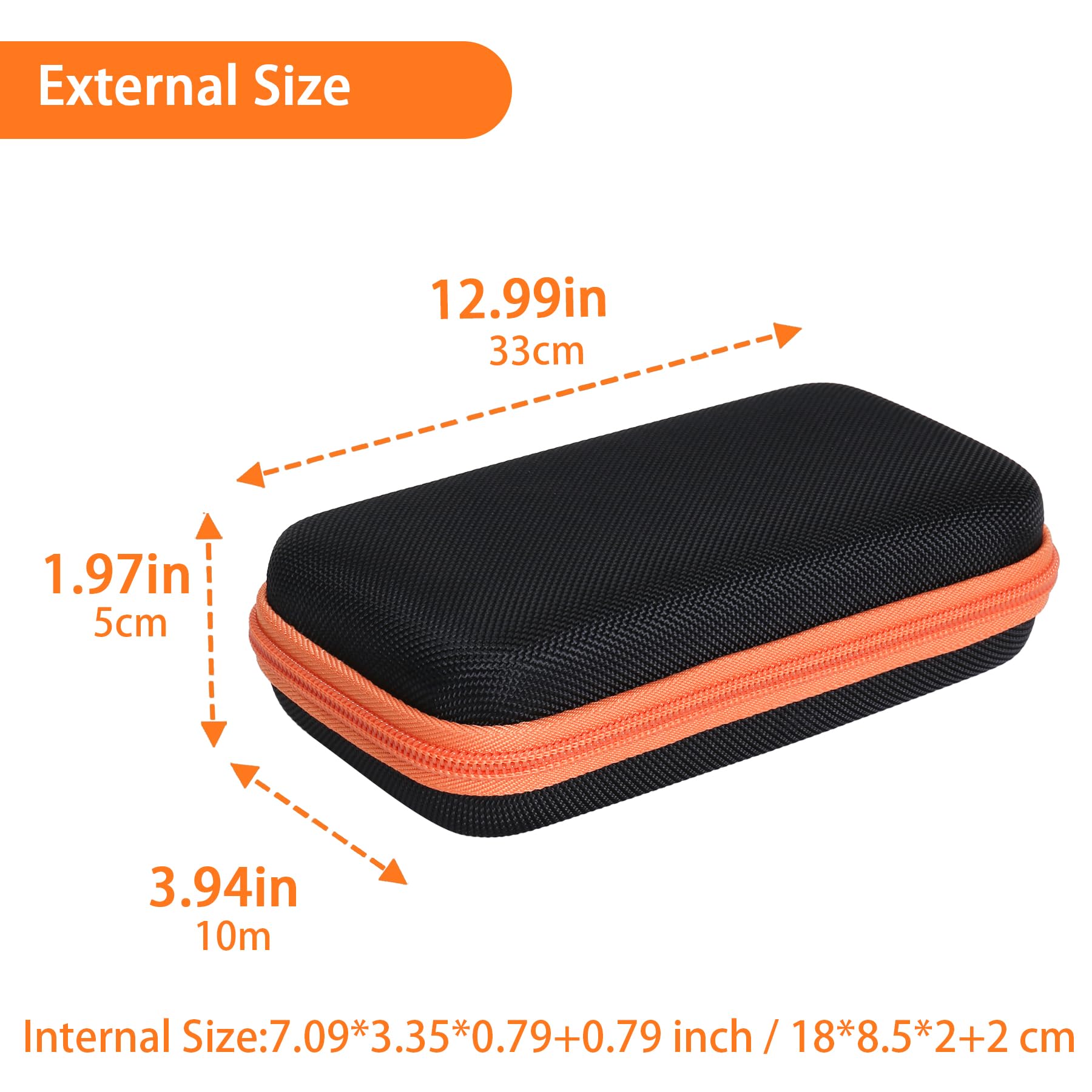 Aenllosi Hard Carrying Case Compatible with Solar Power Bank Qi Charger 10,000mAh